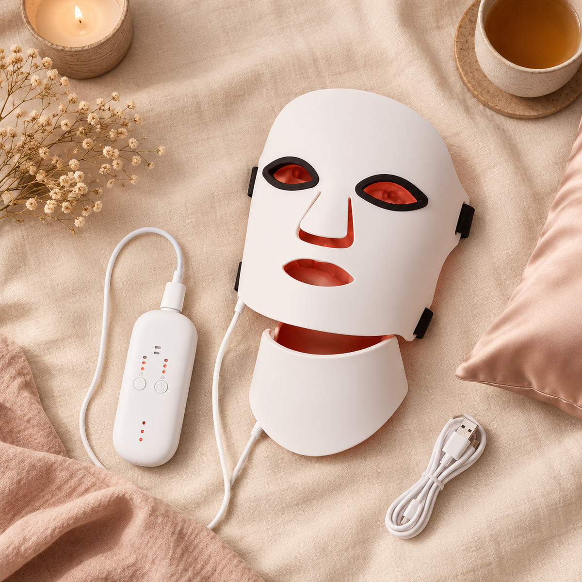 The Halo Mask - LED Light Therapy Face & Neck Mask