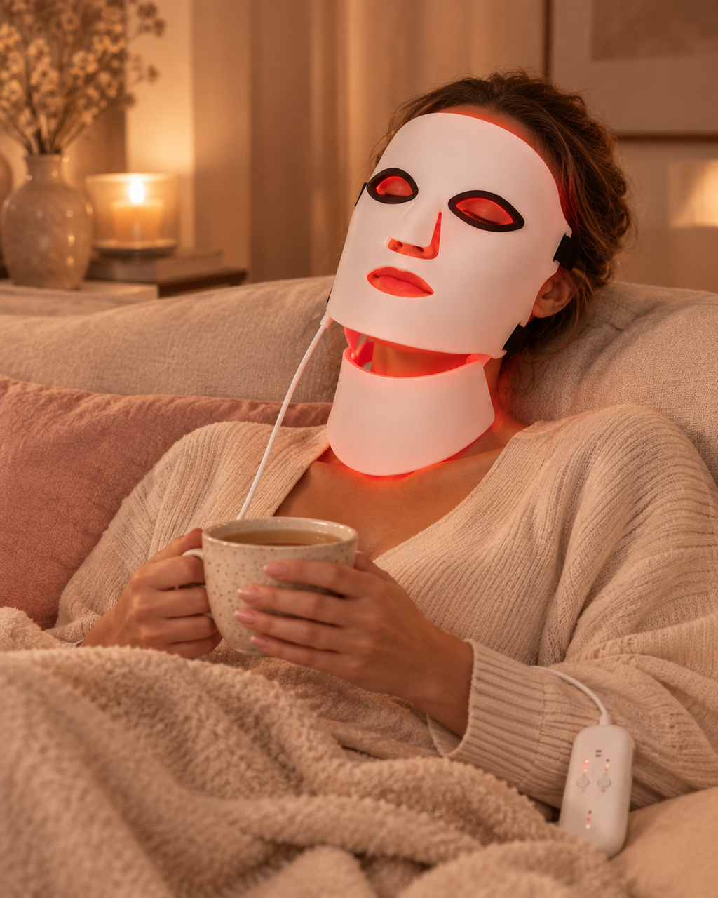 The Halo Mask - LED Light Therapy Face & Neck Mask